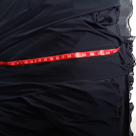 Faviana High-neck Halter Rhinestone Navy Evening Gown - Picture 7 of 14